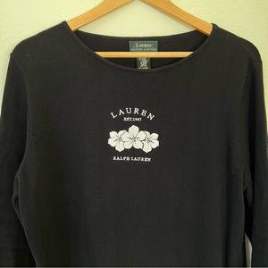 Ralph Lauren vintage embroidered knit top